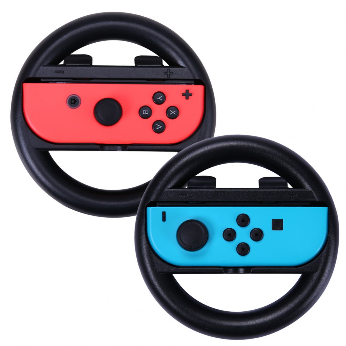 HDE Nintendo Switch Joy-Con Steering Wheel 2 Pack Wheel Controller Wear ...